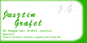 jusztin grafel business card